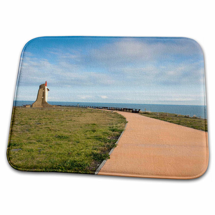 Dish Drying Mat - France, Vermillion Coast, Cap Cerbere Lighthouse - EU09 WBI2297 - Walter Bibikow Lighthouses