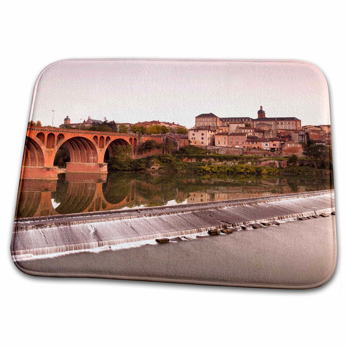 Dish Drying Mat - France, Midi-Pyrenees, Tarn, Albi, dusk - EU09 WBI2860 - Walter Bibikow Rivers