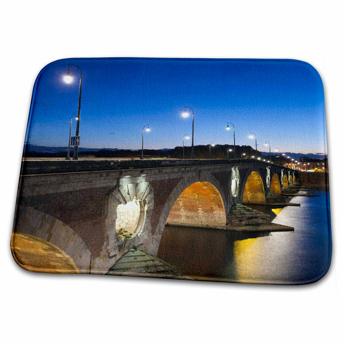 Dish Drying Mat - France, Midi-Pyrenees, Pont Neuf, bridge - EU09 WBI2872 - Walter Bibikow Bridges