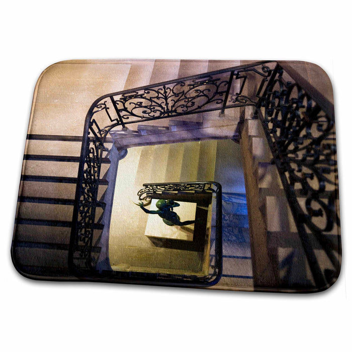 Dish Drying Mat - France, Toulouse, Musee des Augustins, Staircase - EU09 WBI3100 - Walter Bibikow Spiral Staircases