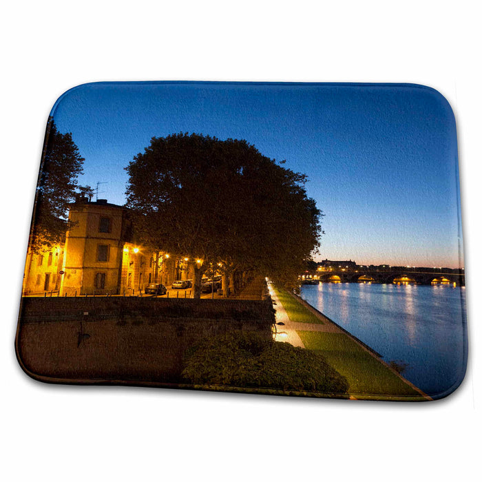 Dish Drying Mat - France, Toulouse, Garonne River, Place St-Pierre - EU09 WBI3163 - Walter Bibikow France