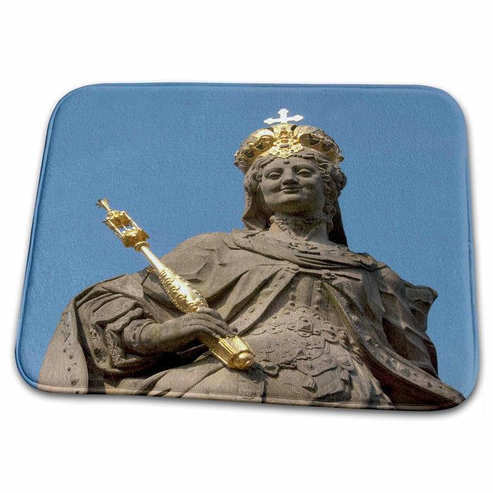 Dish Drying Mat - Germany, Bamberg, Kaiserin Kunigund statue - EU10 CMI0600 - Cindy Miller Hopkins Statues