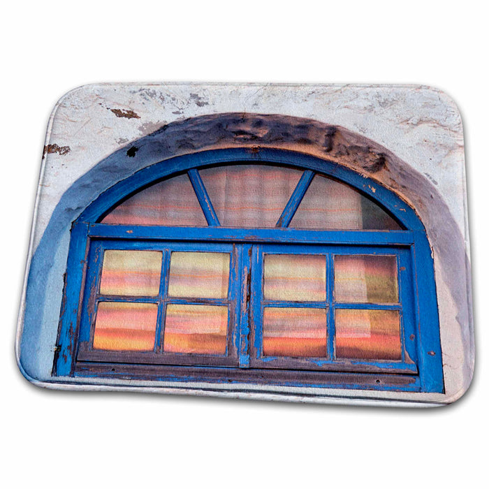 Dish Drying Mat - Window with sunset reflection, Mykonos, Greece - EU12 AJE0080 - Adam Jones Homes