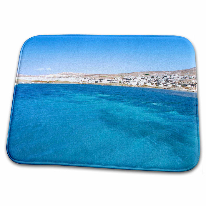 Dish Drying Mat - Greece, Aegan sea, Sacred Harbor of Delos - EU12 CMI0182 - Cindy Miller Hopkins Greek Islands