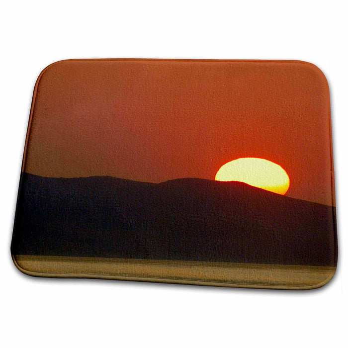 Dish Drying Mat - Greece, Crete (aka Kriti). Aegean sunset - EU12 CMI0414 - Cindy Miller Hopkins Sunsets