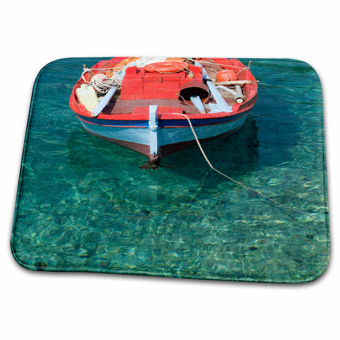 Dish Drying Mat - GREECE, Ionian Islands, KEFALONIA, Fishing Boat - EU12 WBI0380 - Walter Bibikow Fishing Boats