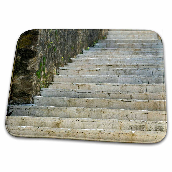 Dish Drying Mat - GREECE, Ionian Islands, KEFALONIA, Stairs - EU12 WBI0395 - Walter Bibikow Greek Islands