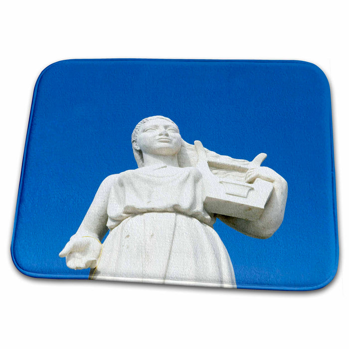 Dish Drying Mat - GREECE, Aegeans, LESVOS, Mytilini, Sappho statue - EU12 WBI0502 - Walter Bibikow Statues