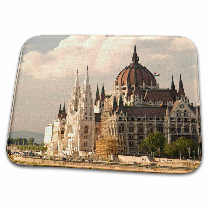 Dish Drying Mat - Parliament Buildings, Danube, Budapest Hungary - EU13 SWS0051 - Stuart Westmorland Parliament Buildings