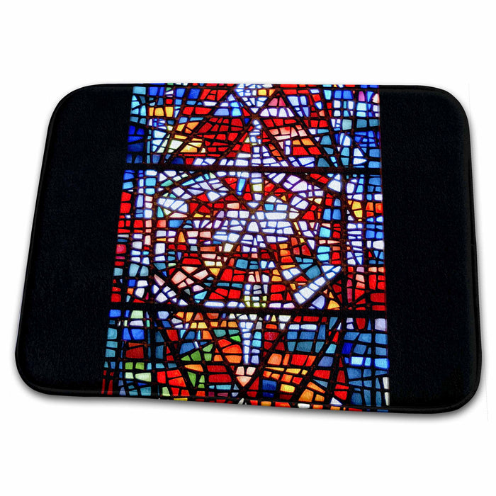 Dish Drying Mat - Iceland, Skalholt church stained glass window - EU14 LEN0097 - Lisa S. Engelbrecht Churches