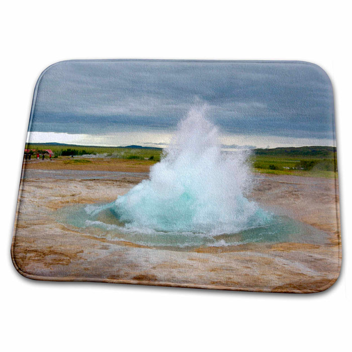 Dish Drying Mat - Iceland, Strokkur geyser - EU14 LEN0098 - Lisa S. Engelbrecht Iceland