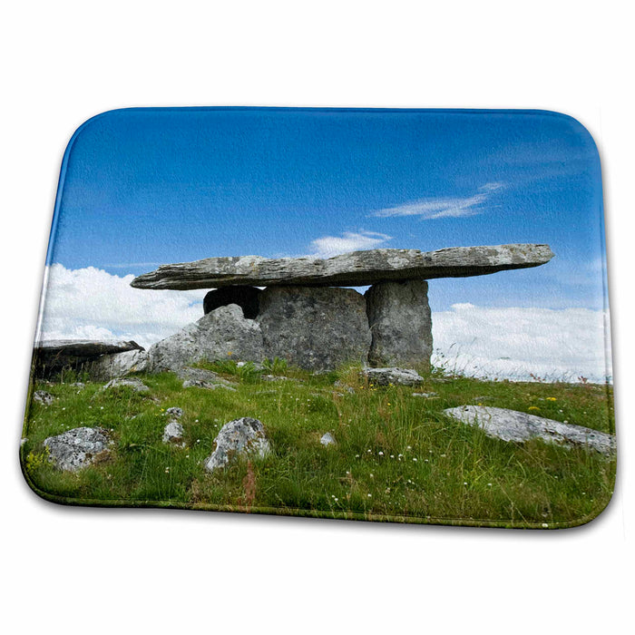 Dish Drying Mat - Ireland, The Burren, Poulnabrone Stones, tomb - EU15 BTH0053 - Brenda Tharp Tombs