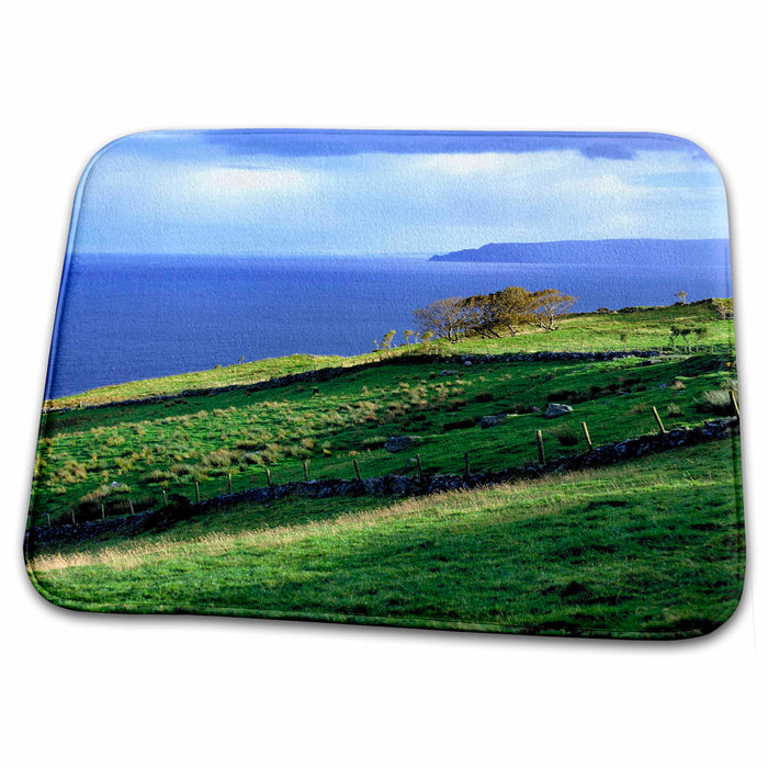 Dish Drying Mat - Farm, Headlands of Antrim Coast, Northern Ireland - EU15 RER0019 - Ric Ergenbright Farms