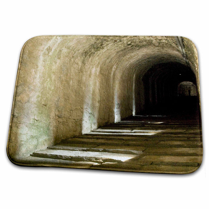 Dish Drying Mat - Italy, Piedmont, Forte di Fenestrelle, Staircase - EU16 AJN0032 - Alison Jones Fortifications