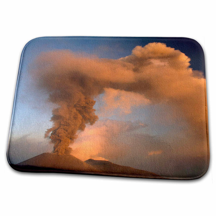 Dish Drying Mat - Mt. Etna volano vent, Sicily, Italy - EU16 AWO0011 - Art Wolfe Volcanos