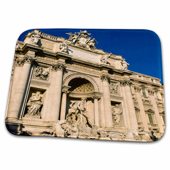 Dish Drying Mat - Trevi Fountain in Rome, Italy - EU16 BBA0198 - Bill Bachmann Rome