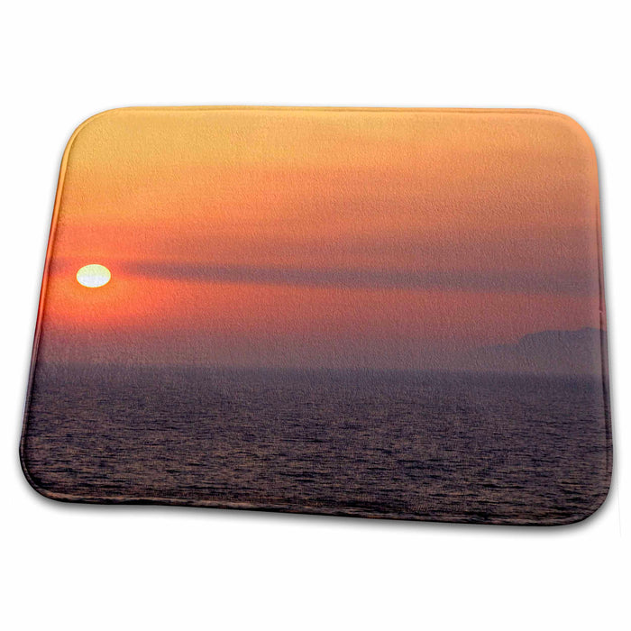 Dish Drying Mat - Italy, Amalfi Coast, Bay of Salerno, sunset - EU16 CMI0109 - Cindy Miller Hopkins Sunsets