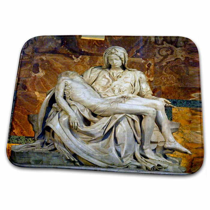 Dish Drying Mat - Italy, Rome Vatican St Peters Basilica Pieta - EU16 CMI0559 - Cindy Miller Hopkins Rome