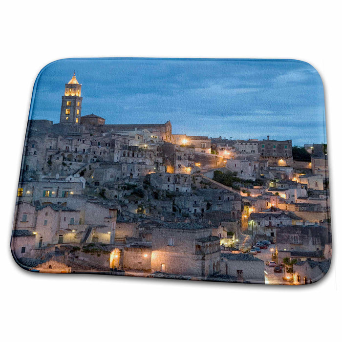 Dish Drying Mat - Duomo (Cathedral), Sassi, Matera, Basilicata, Italy - EU16 DBN0167 - David Barnes Cathedrals