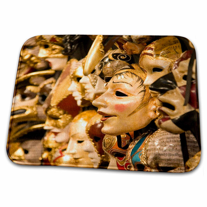 Dish Drying Mat - Venetian carnival masks, Venice, Italy - EU16 KPI0011 - Kristin Piljay Venice