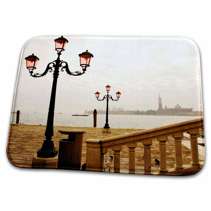 Dish Drying Mat - Ornate lamposts near the water, Venice, Italy - EU16 KPI0035 - Kristin Piljay Venice