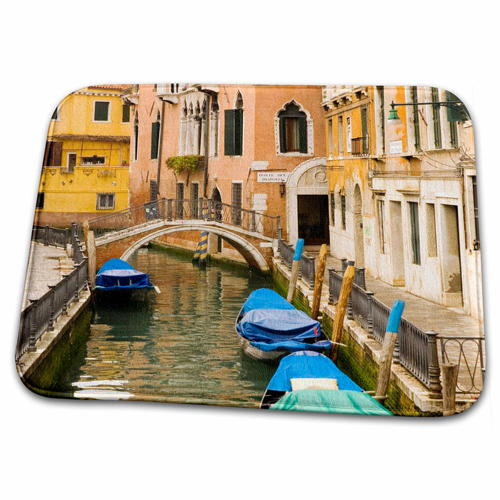 Dish Drying Mat - Small canal and bridge in Venice, Italy - EU16 KPI0038 - Kristin Piljay Venice