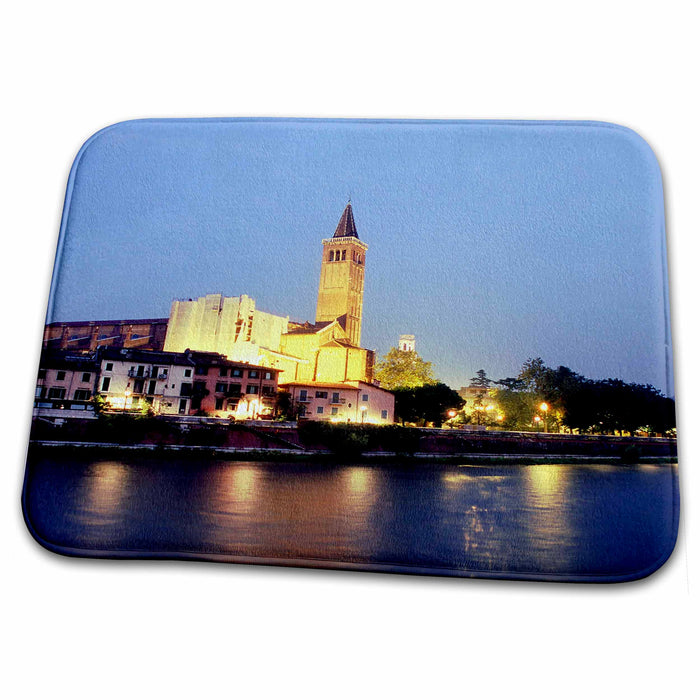 Dish Drying Mat - The church of SantAnastasia in Verona, Italy - EU16 RDU0045 - Richard Duval Churches