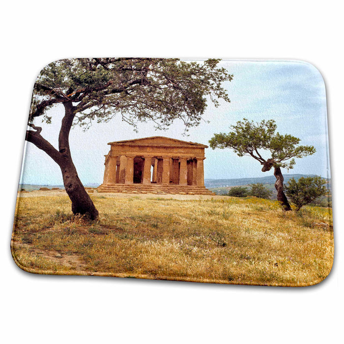 Dish Drying Mat - Italy, Sicily, Agrigento, Temple of Concord ruins - EU16 RER0002 - Ric Ergenbright Temples