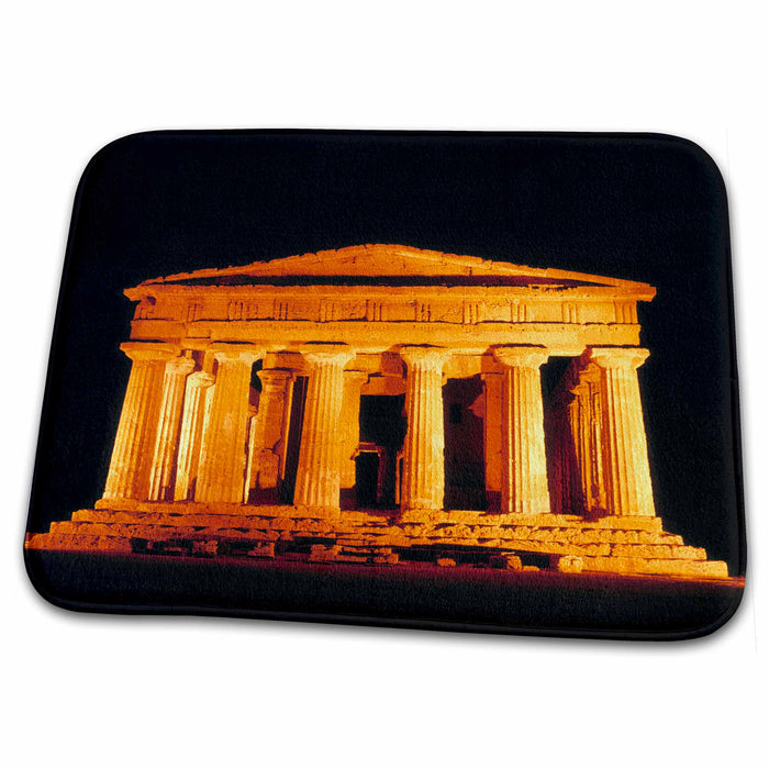 Dish Drying Mat - Italy, Sicily, Agrigento, Temple of Concord ruins - EU16 RER0006 - Ric Ergenbright Temples