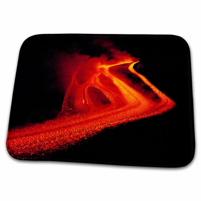 Dish Drying Mat - Italy, Sicily, Mt Etna, Volcano lava - EU16 RER0011 - Ric Ergenbright Volcanos