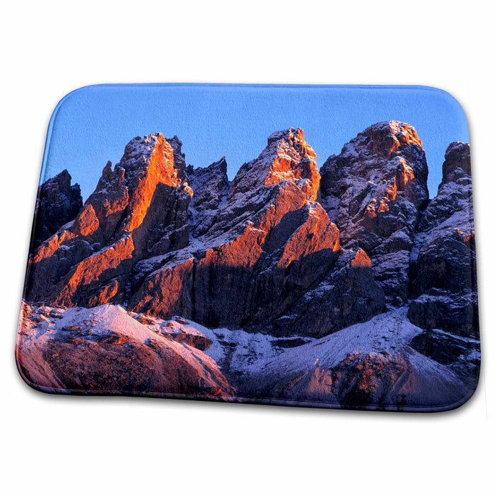 Dish Drying Mat - Italy, Odle Group, Craggy peaks, Dolomite Alps - EU16 RER0099 - Ric Ergenbright Italian Dolomites