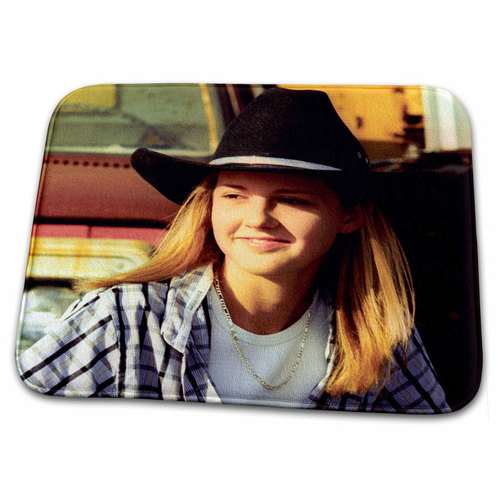 Dish Drying Mat - Cowgirl (MR) - US10 GJO0601 - Greg Johnston Cowgirls