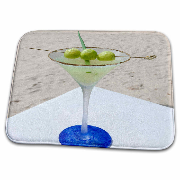 Dish Drying Mat - Melon Martini cocktail - US10 GJO0622 - Greg Johnston Cocktails