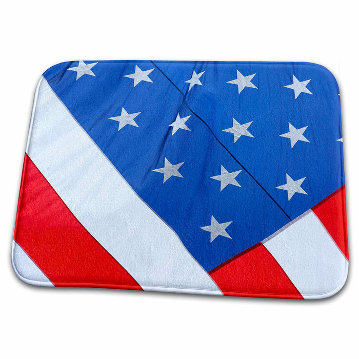 Dish Drying Mat - Massachusetts, Cape Cod, 4th of July holiday flag - US22 SPE0285 - Susan Pease Flags