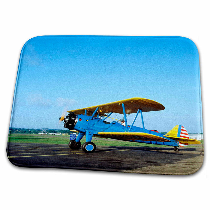 Dish Drying Mat - Boelng Stearman Biplane, War planes - US24 BFR0038 - Bernard Friel War Planes