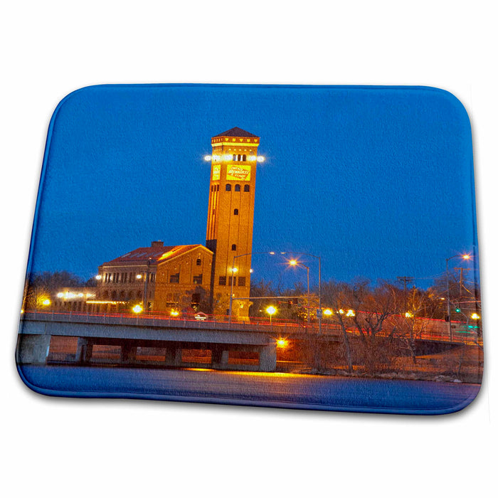 Dish Drying Mat - Great Falls, Montana, Missouri River, train station - US27 CHA1781 - Chuck Haney Train Stations