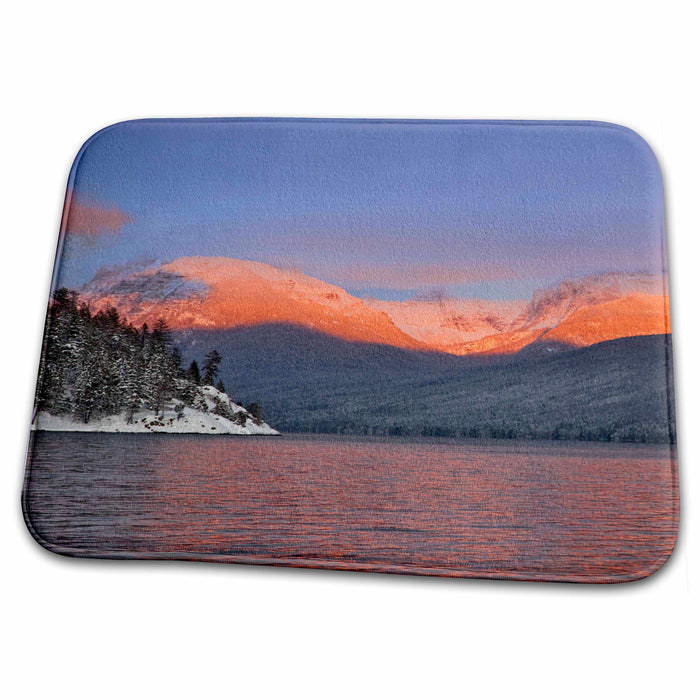 Dish Drying Mat - Rocky Point, Lake McDonald, Glacier NP, Montana - US27 CHA1813 - Chuck Haney Montana