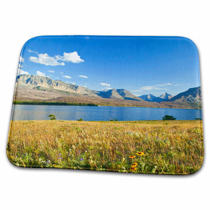 Dish Drying Mat - St Mary Lake, Red Eagle Mountain, Glacier NP, Montana - US27 CHA1934 - Chuck Haney Montana