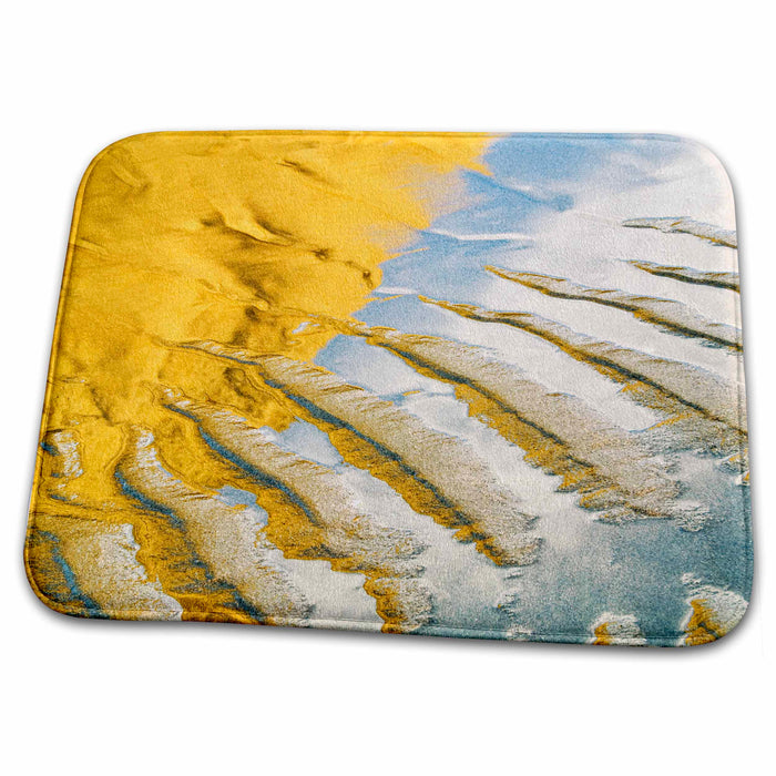 Dish Drying Mat - Oregon. Sand pattern and cloud reflection on beach - US38 BJA0088 - Jaynes Gallery Beaches