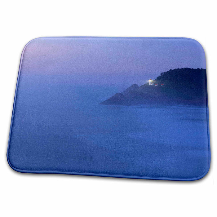 Dish Drying Mat - Oregon, Blue fog, Heceta Head Lighthouse - US38 RER0116 - Ric Ergenbright Lighthouses