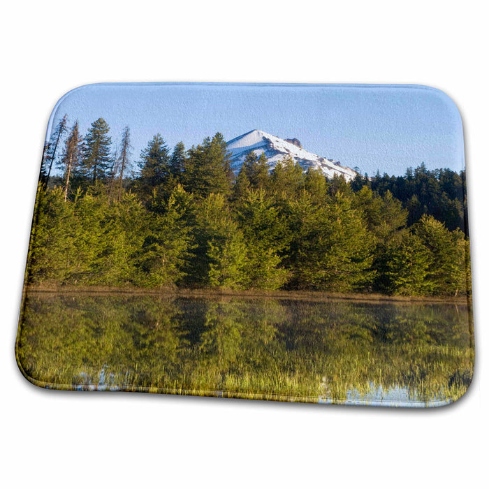 Dish Drying Mat - Oregon, Mt. McLoughlin, Lake of the Woods - US38 RTI0041 - Rob Tilley Lakes