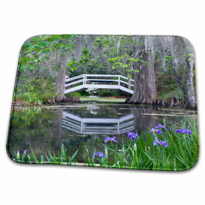 Dish Drying Mat - South Carolina, Magnolia Gardens, footbridge - US41 BJA0027 - Jaynes Gallery Gardens