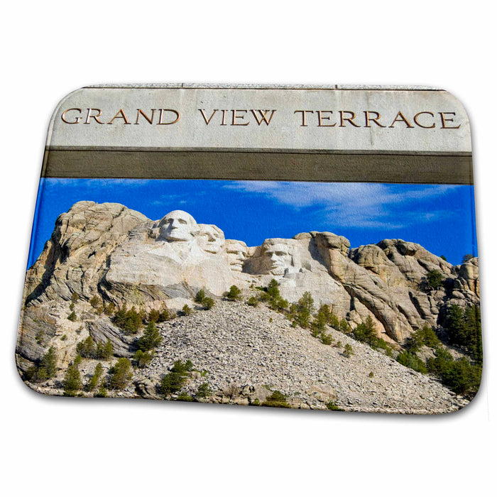 Dish Drying Mat - South Dakota, Mount Rushmore National Memorial - US42 BJA0009 - Jaynes Gallery South Dakota