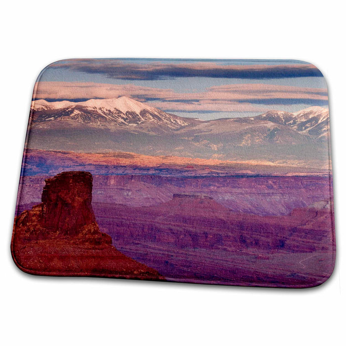 Dish Drying Mat - USA, Utah, Dead Horse Point SP, La Sal Mountains - US45 BJA0048 - Jaynes Gallery Utah