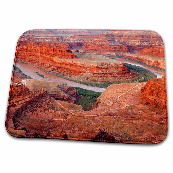 Dish Drying Mat - UT, Dead Horse Point SP, Colorado River Gooseneck - US45 BJA0051 - Jaynes Gallery Utah