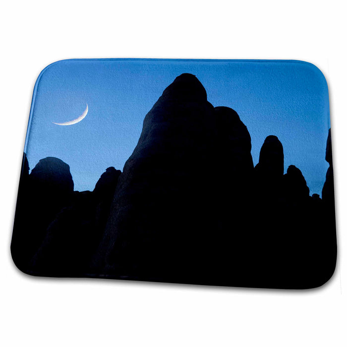 Dish Drying Mat - USA, Utah, Arches NP. Crescent moon, rocks - US45 BJA0056 - Jaynes Gallery Utah