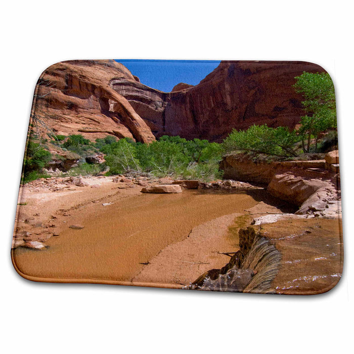 Dish Drying Mat - Utah, Escalante Wilderness. Waterfall, Coyote Gulch - US45 DSV0072 - David Svilar Waterfalls