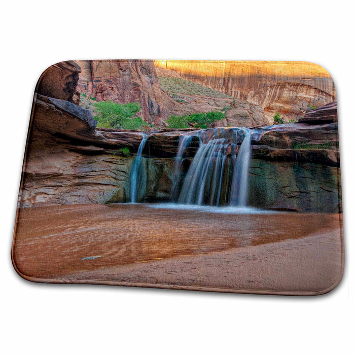 Dish Drying Mat - Utah, Escalante Wilderness. Waterfall, Coyote Gulch - US45 DSV0078 - David Svilar Waterfalls