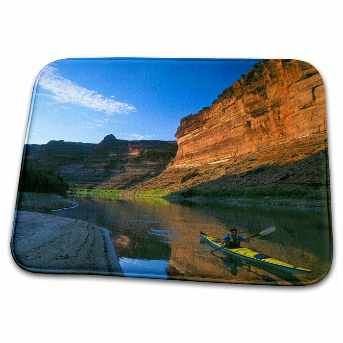 Dish Drying Mat - Canyonlands NP, Green River, Stillwater Canyon, Kayaker - US45 GLU0000 - Gary Luhm Kayaking