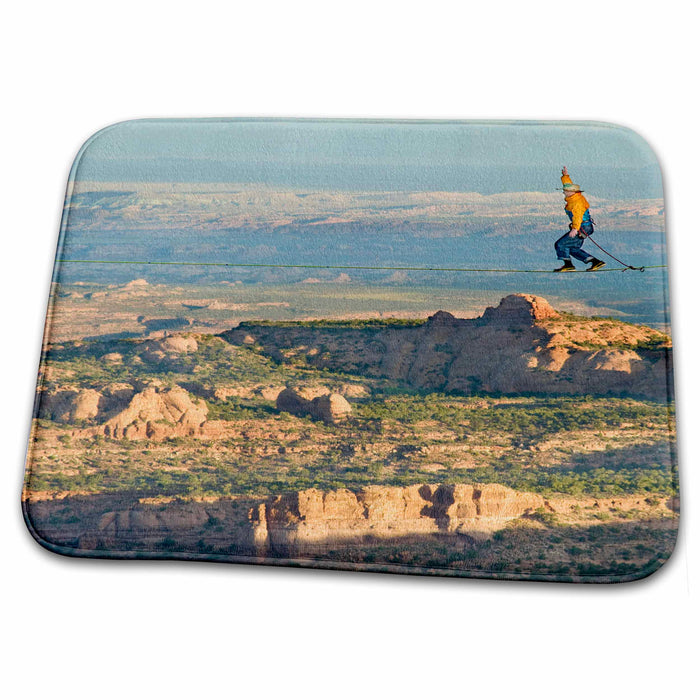 Dish Drying Mat - Climbing, highlining, Navajo Sandstone, UT - US45 HGA0293 - Howie Garber Climbing